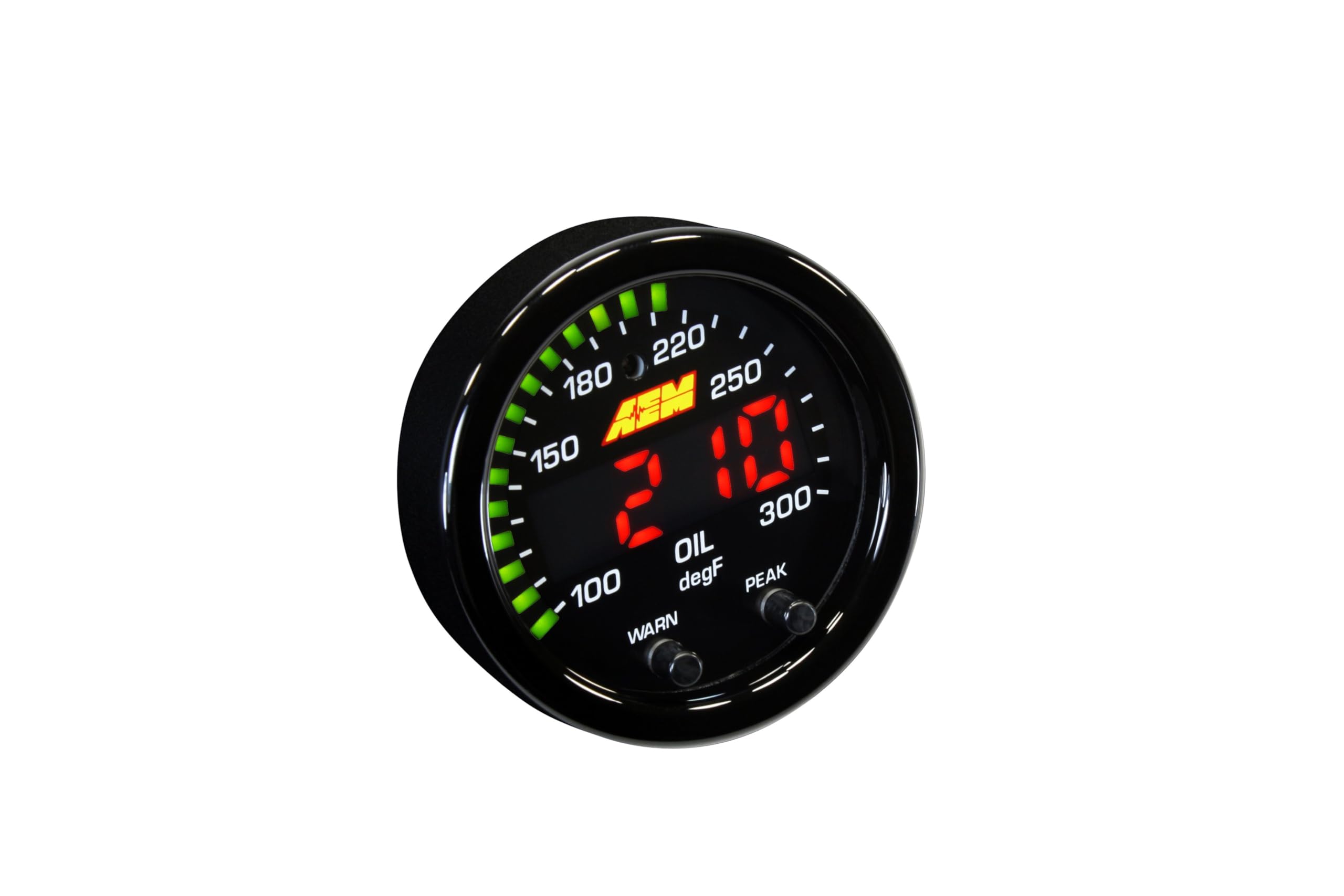 Aem 30-0302 X-Series Temperature Gauge, Black