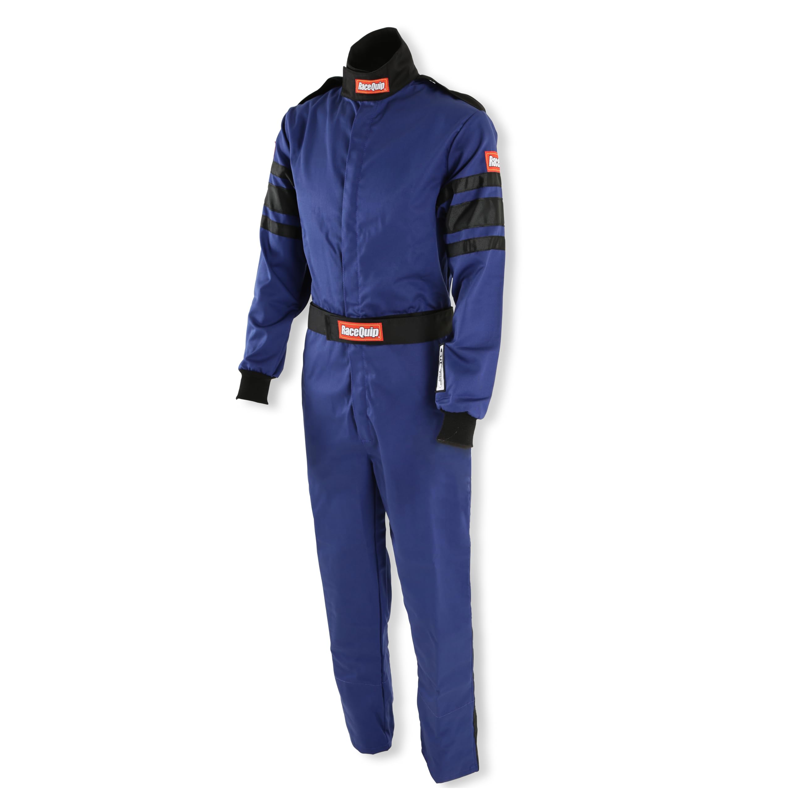 Racequip 110024Rqp 110 Series 1-Pc Driving Suit Sfi 3.2A/1 Blue/Black Medium-Tall