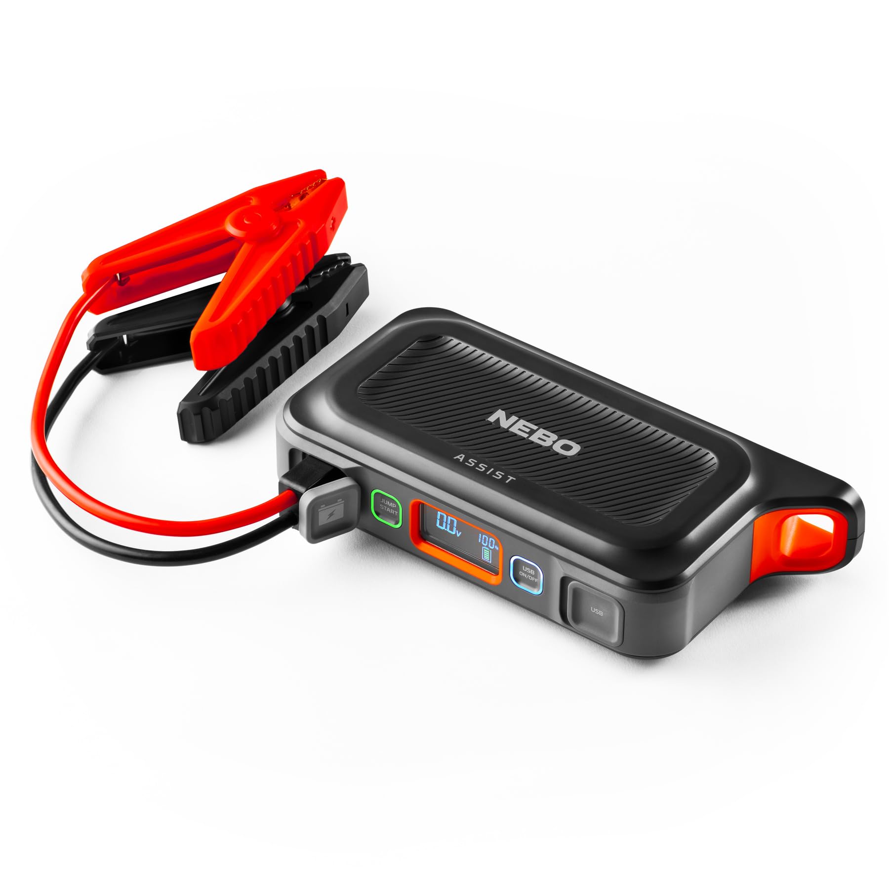 NEBO 3-in-1 Assist Jump Starter, Power Bank, and Floodlight, Portable Emergency Kit Car Jump Starter, and 200 Lumen Floodlight K