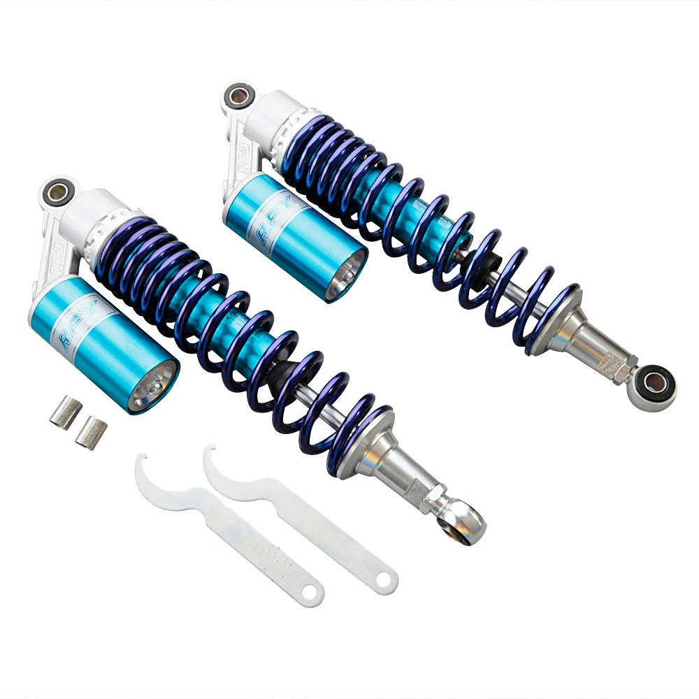 Mallofusa 13.5 Inch 340mm Pair Motorcycle Spring Shock Absorber Suspension Universal Compatible For Honda Yamaha ATV Go Kart