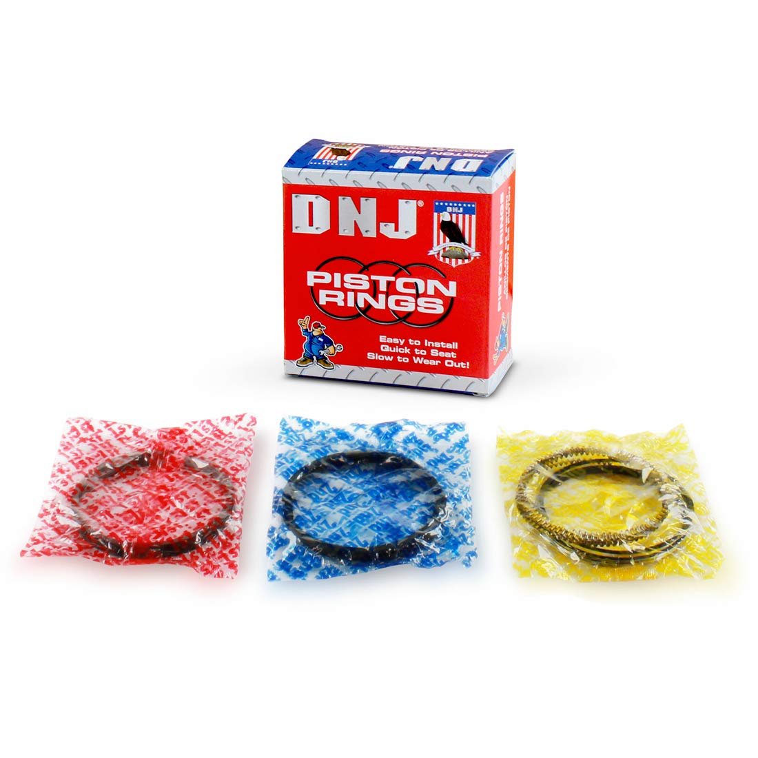 Dnj Pr339 Piston Ring Set Standard Size For 06-17 Chevrolet, Gmc 2.4L-2.5L L4 Dohc Naturally Aspirated Lcv,Lea,Luk,Lkw,Laf