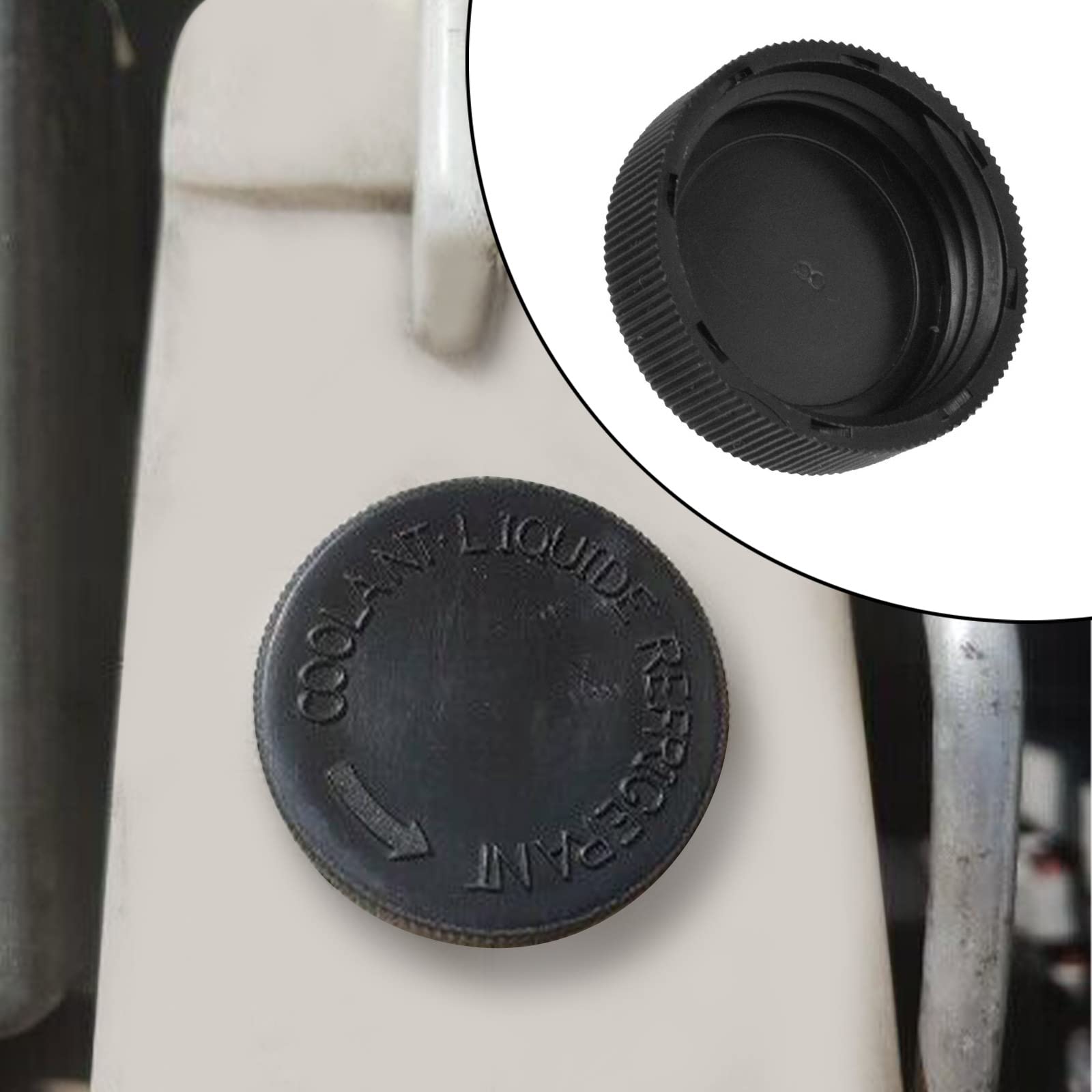 SecosAutoparts 21712-79900 Engine Coolant Overflow Reservoir Tank Black Cap Compatible with Nissan Murano Rogue Versa Quest Comp