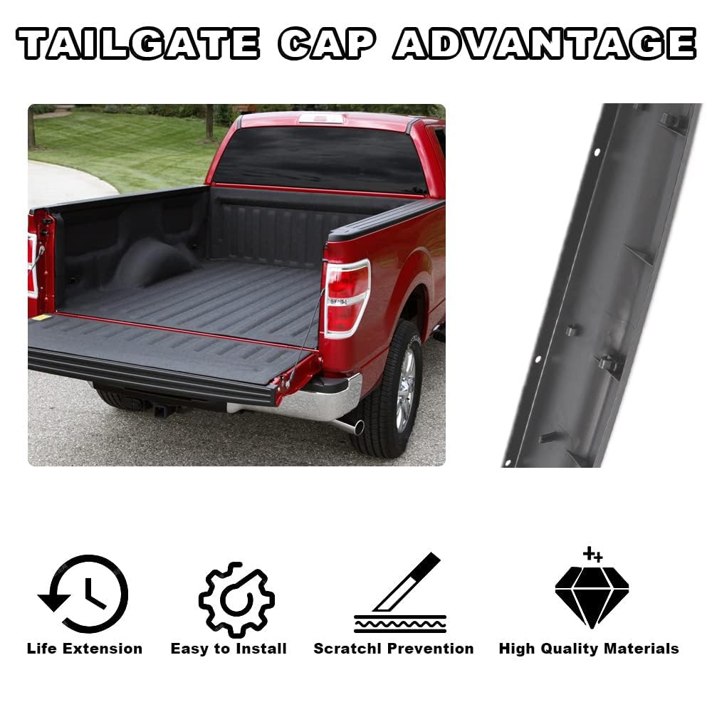 Pit66 Bed Rail Cover Compatible With 2007-2013 Chevy Silverado 1500 58'' Truck Bed