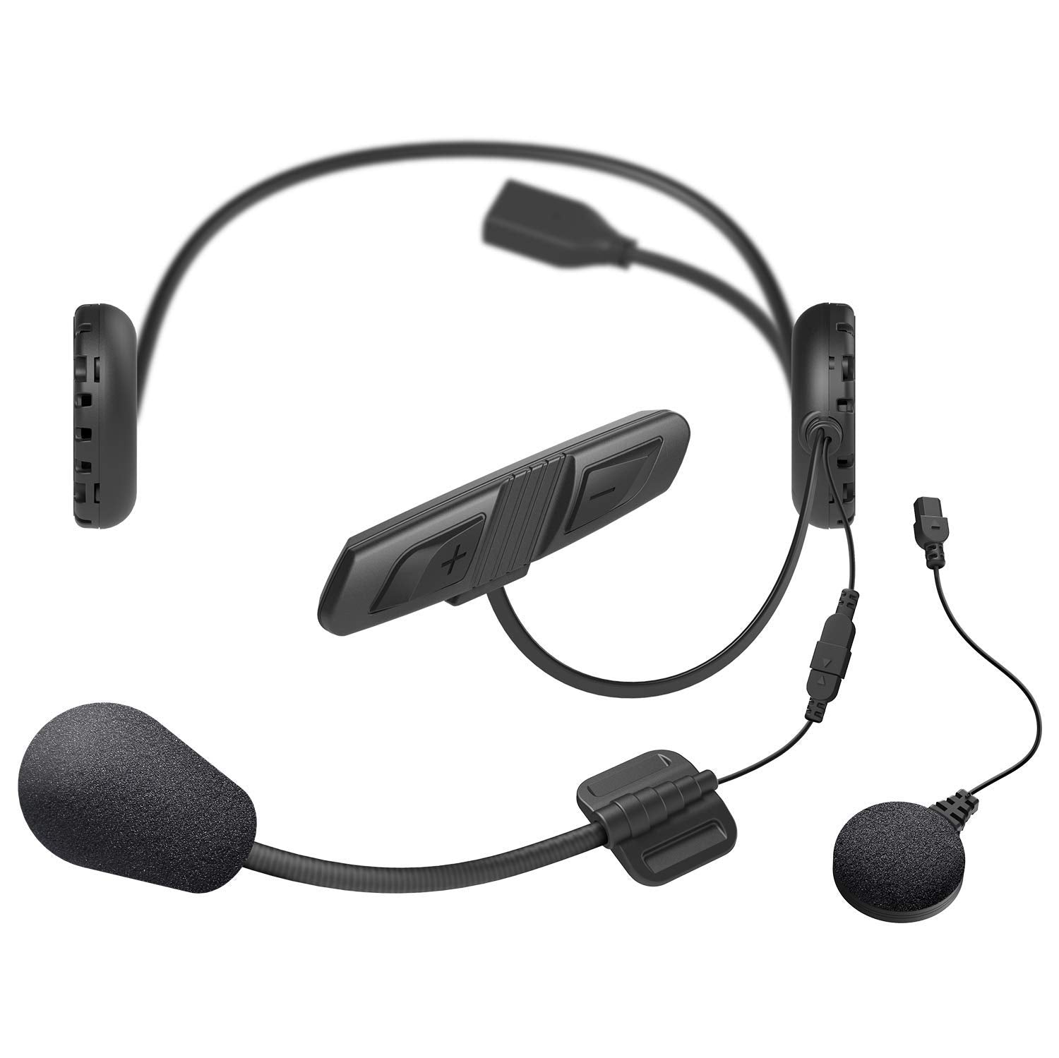 Sena 3S Plus Universal Motorcycle Bluetooth Headset, Black