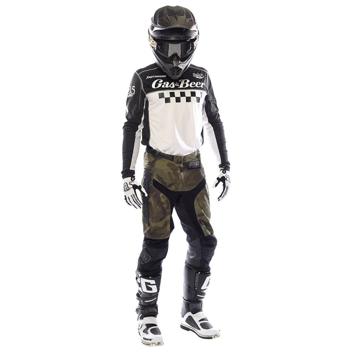 FASTHOUSE Grindhouse 805 Tavern Jersey (Black/White, X-Large)