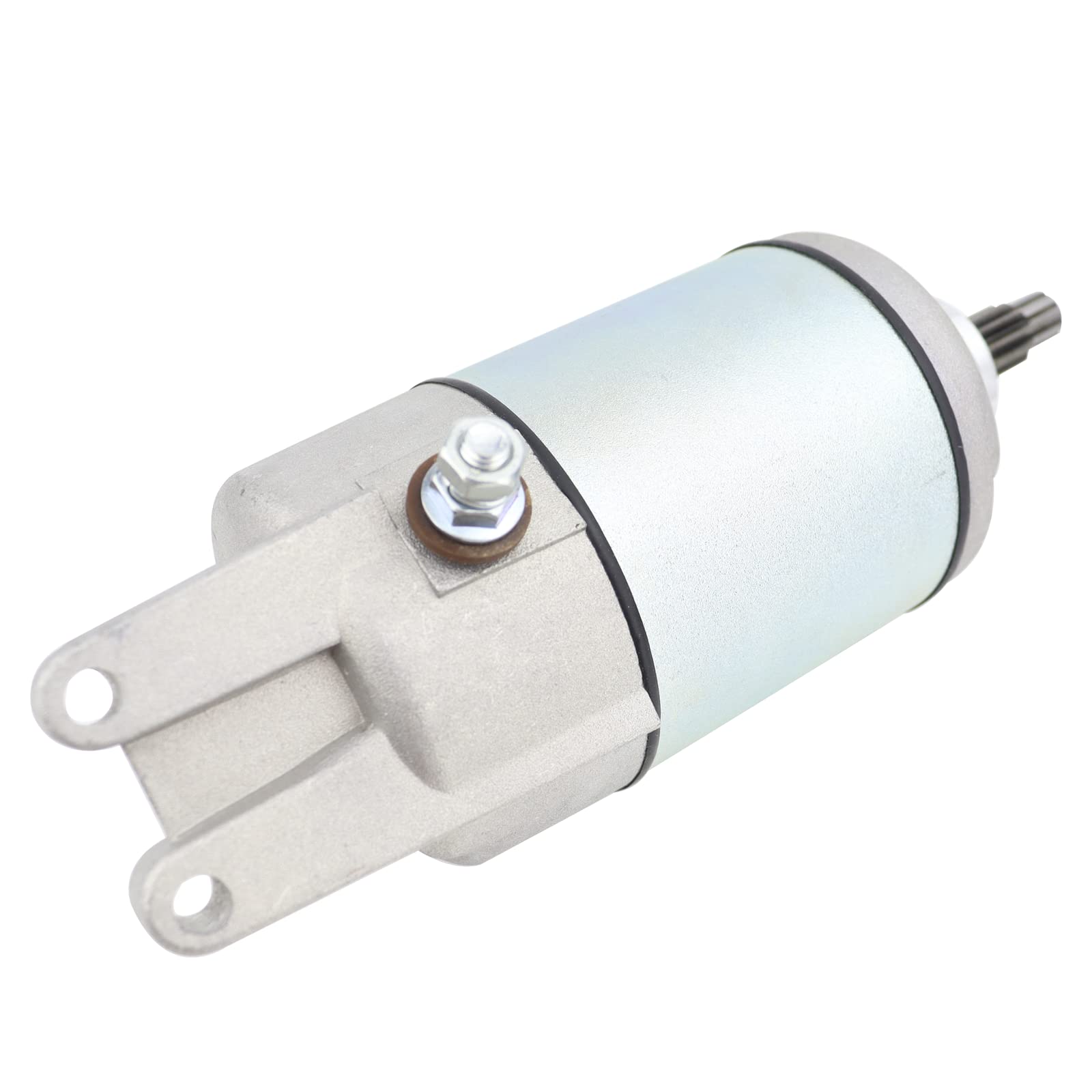 STABSOLI Starter Motor & Solenoid Relay for Honda Rancher 420 & Foreman 500, Metal, Silver, Model 1, 2007-2019