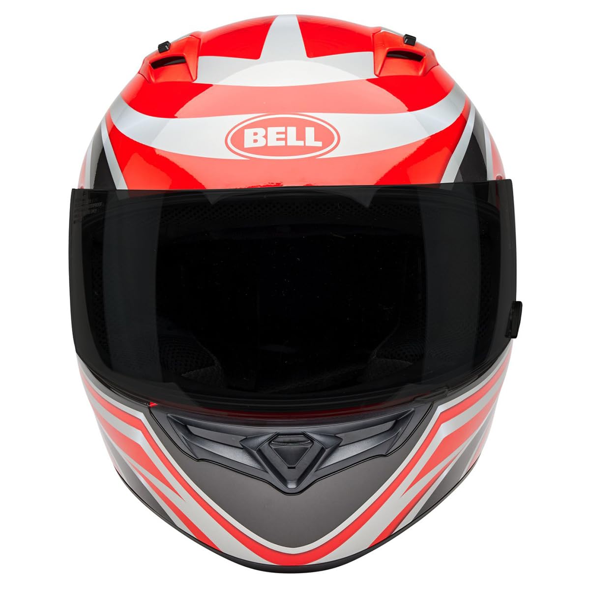 Bell Qualifier Full-Face Motorcycle Helmet (Gloss Conduit Charcoal/Candy Red - Large)