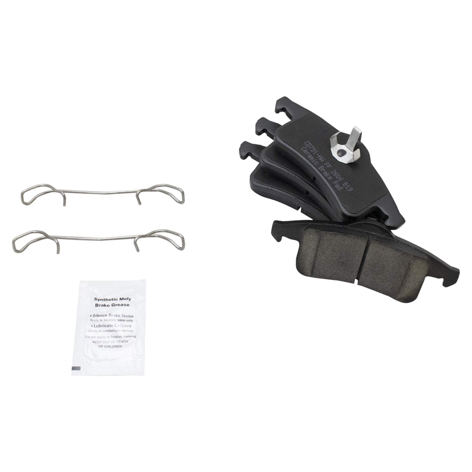 TRQ Rear Brake Pads Ceramic Compatible with 1999-2004 Jeep Grand Cherokee