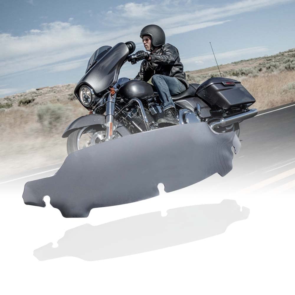 Wynmoto Smoke 4.5 Wave Windshield Windscreen Wind Splitter Compatible For 2014-2022 Harley Davidson Touring Electra Glide Street Glide 2015 2016 2017 2018 2019 2020 2021 2022