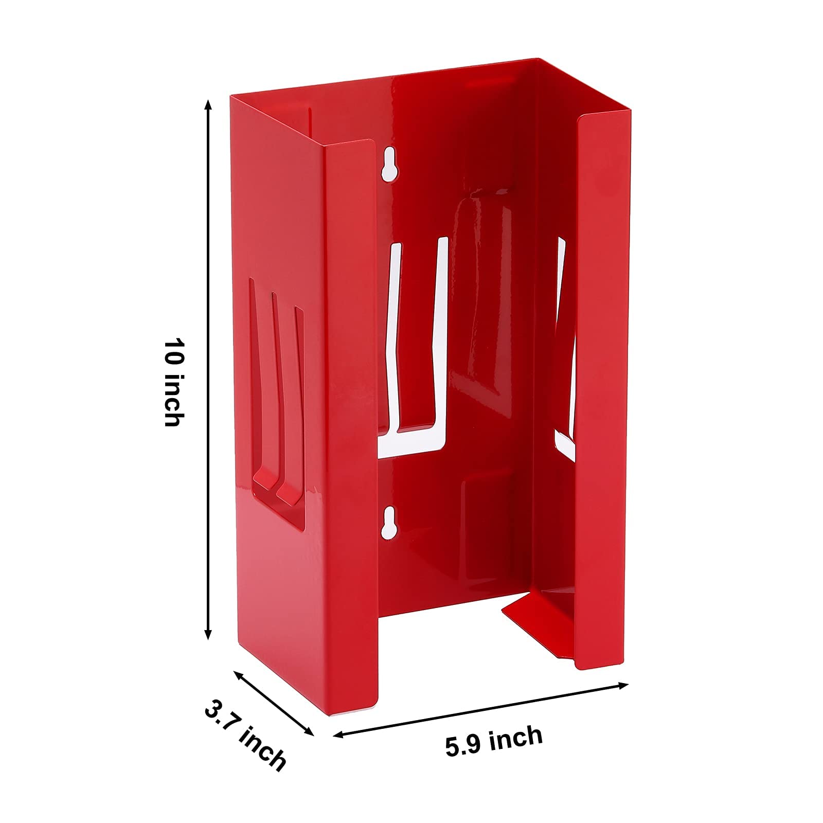 Mayouko Magnetic Dispenser Holder, Red Box Holder Wall Mount for Tissues, Disposal Gloves, Wipes, Tool Cart Accessory, 8LBS