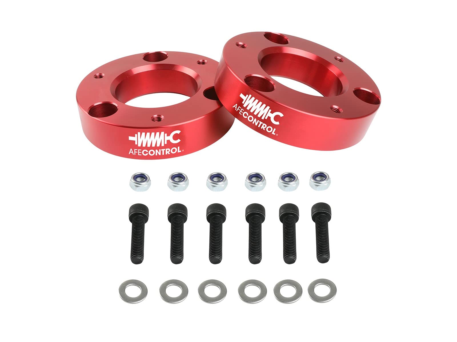 Afe Power 416-30T001-R Afe Control Leveling Kit, 2'', Red Anodized, For 2004-2021 Ford F-150