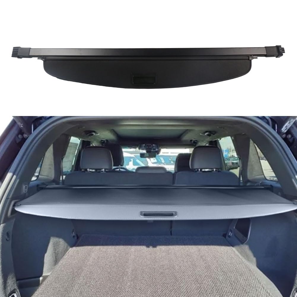 BOPARAUTO Cargo Cover for Jeep Grand Cherokee (2 Row; WL) 4XE Accessories 2022 2023 2024 Rear Black Trunk Shade Luggage Security
