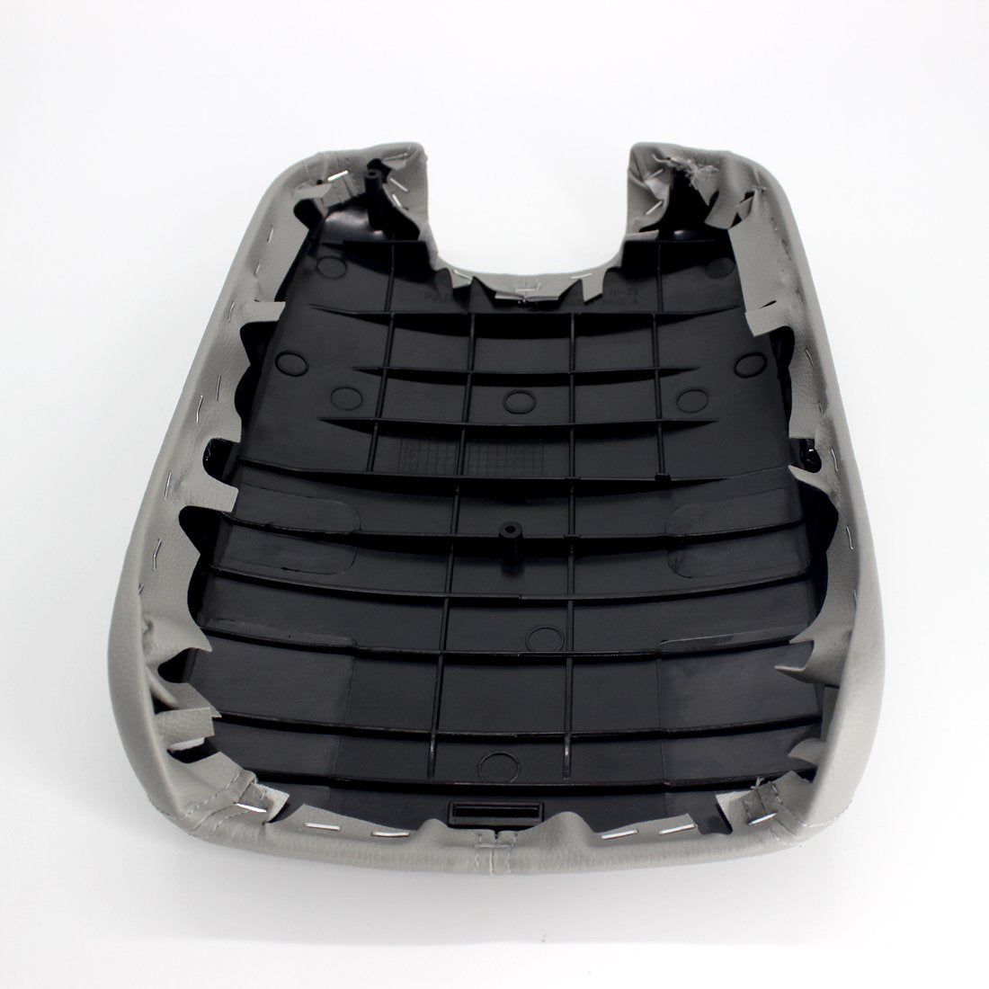 Ezzy Auto Gray Leather Suture Console Armrest Lid Cover For 2008 2009 2010 2011 2012 Honda Accord Center Console Cover Lid