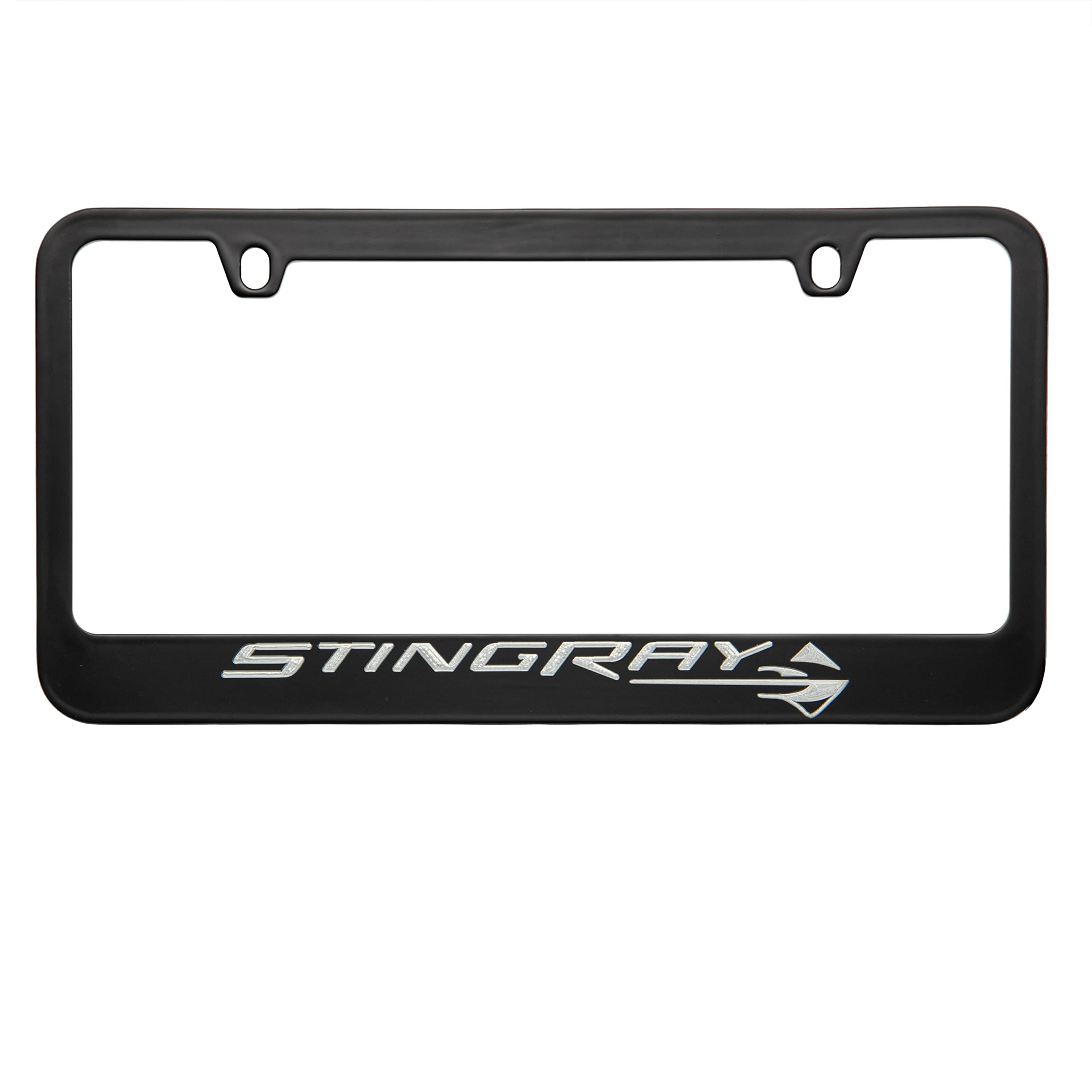Corvette C8 Stingray Black License Plate Frame.