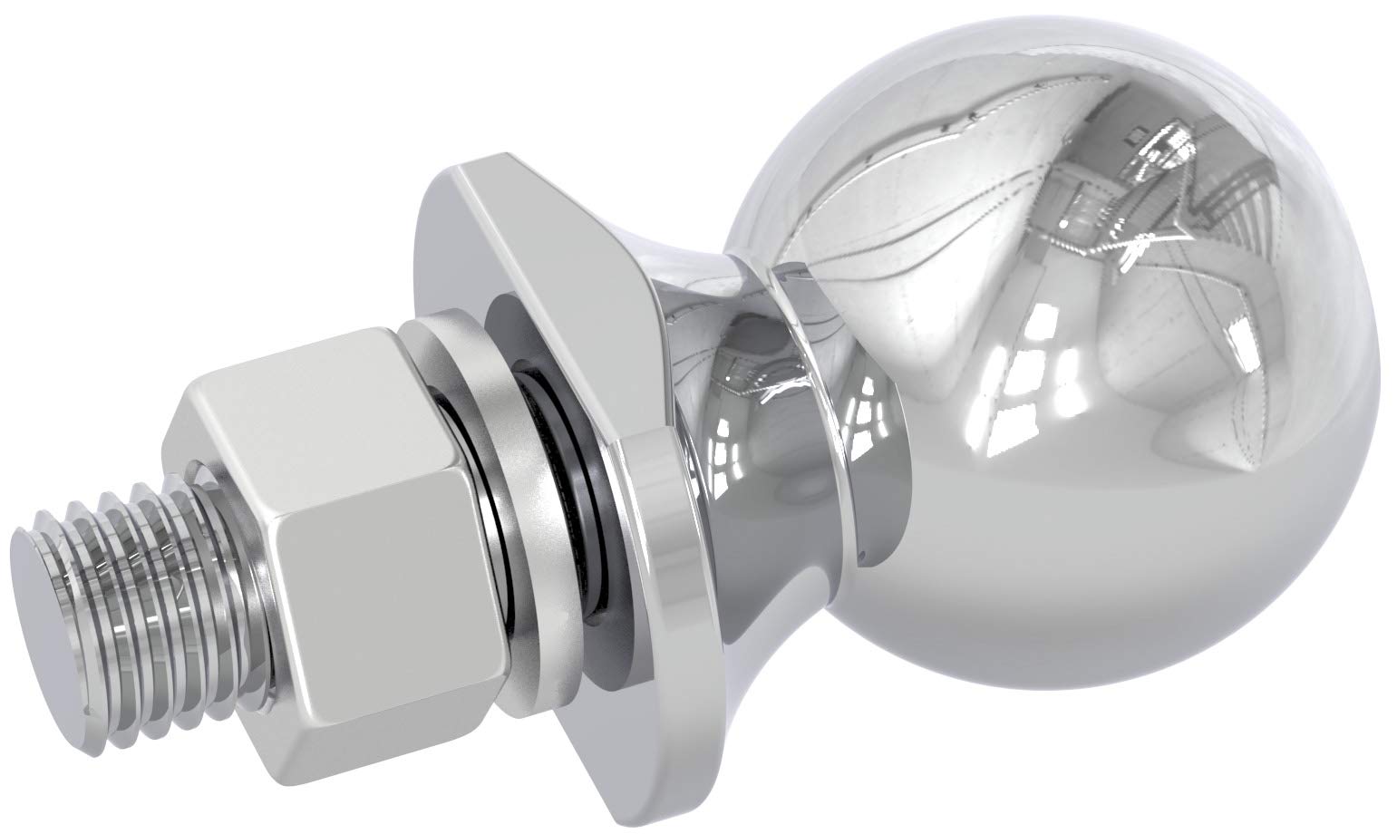 Torin Atrly2019B Trailer Hitch Ball, 2 Inch Diameter, 1.75 Ton (3,500 Lbs), 3/4 X 1-3/4-Inch Shank