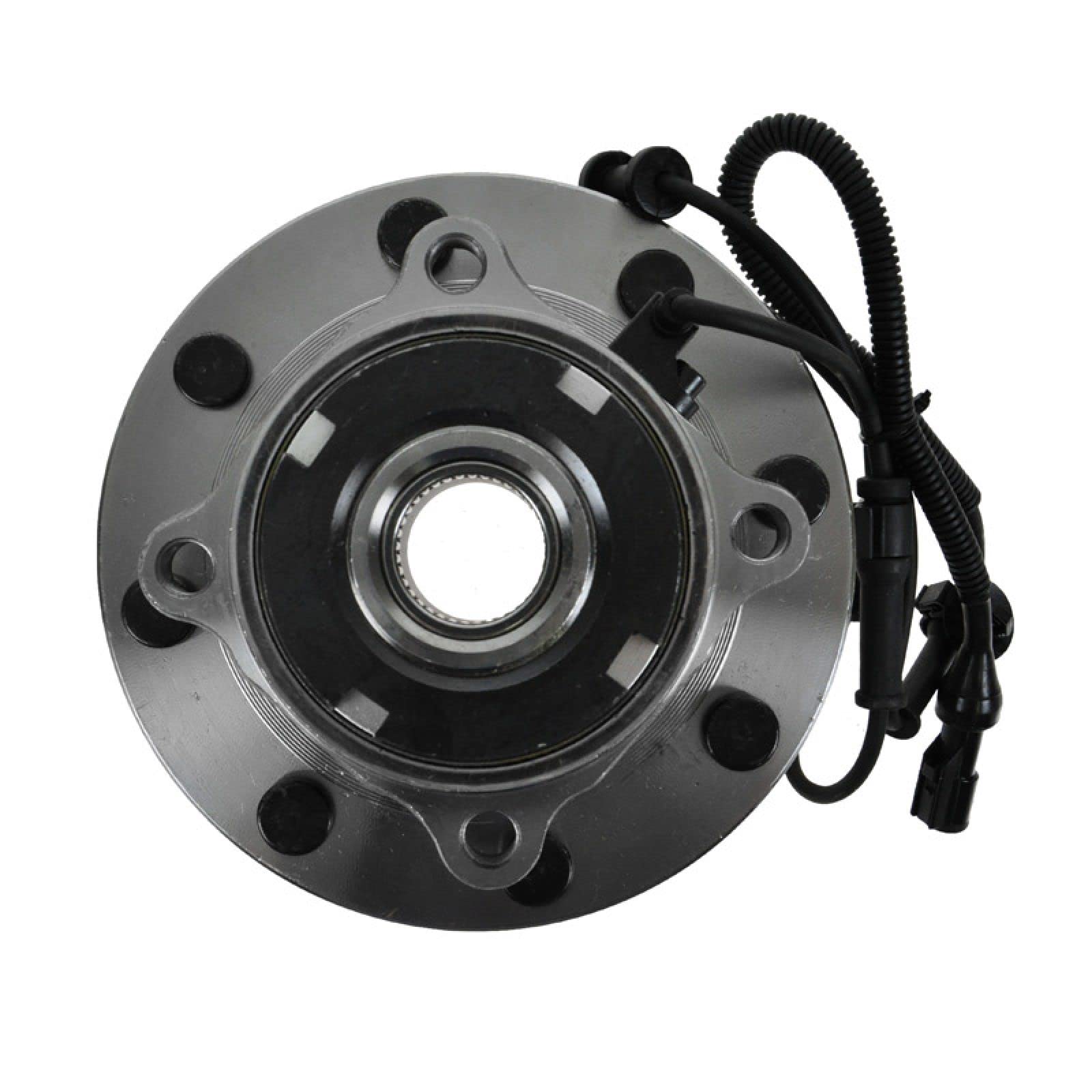Trq Front Wheel Bearing & Hub Assembly 4Wd With Abs Sensor Compatible With 1999-2004 Ford F-350 Super Duty F-450 Super Duty F-55