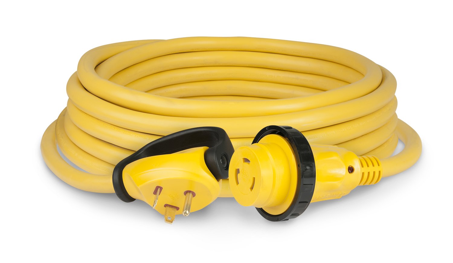 Marinco Parkpower 50Spp.Rv 30 Amp 125V Swivel Handle Rv Power Cord, Yellow, 50'