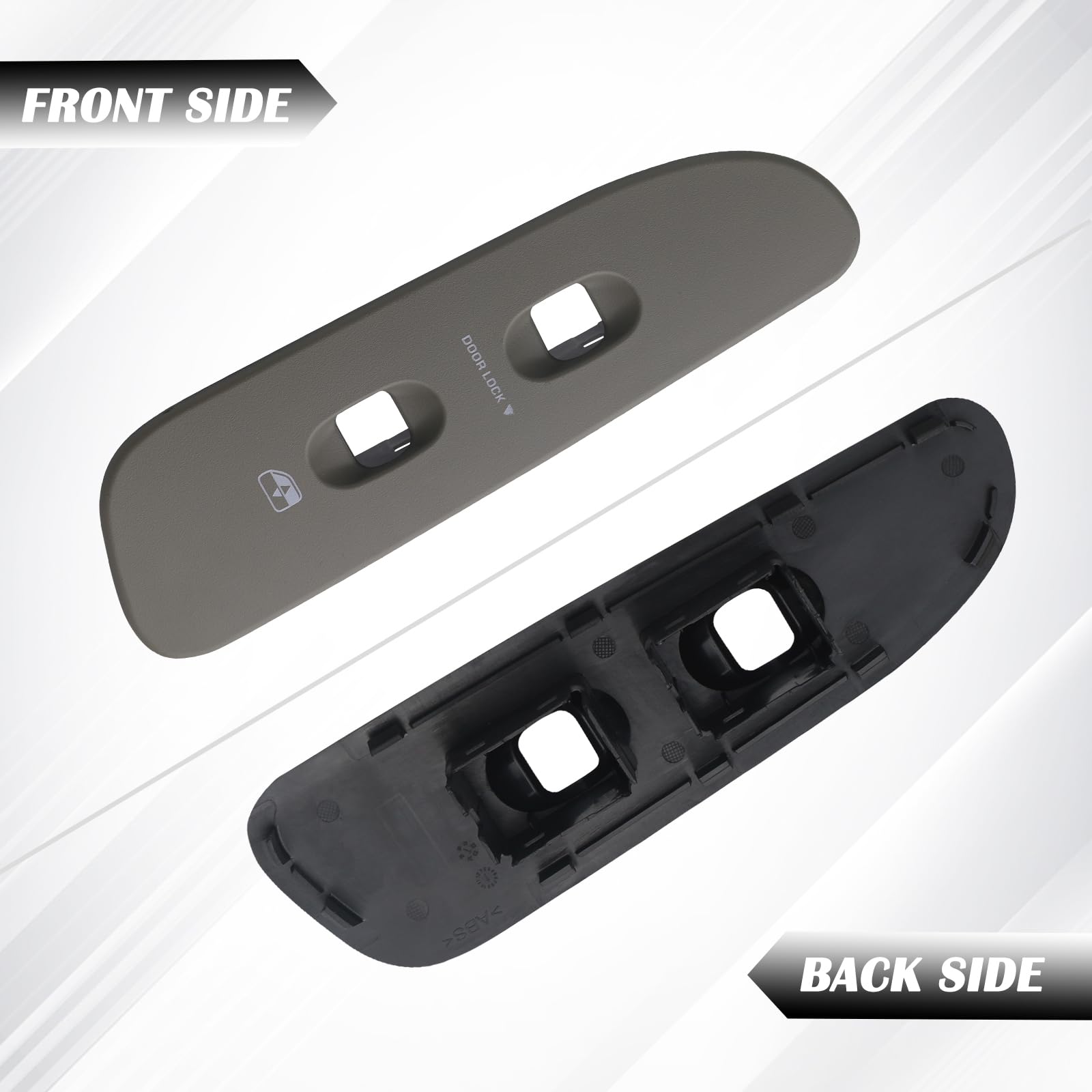 Taupe Power Window Switch Bezel Front Passenger Side | for 2002-2009 Dodge Ram 1500 2500 3500 Interior Accessories Door Window P