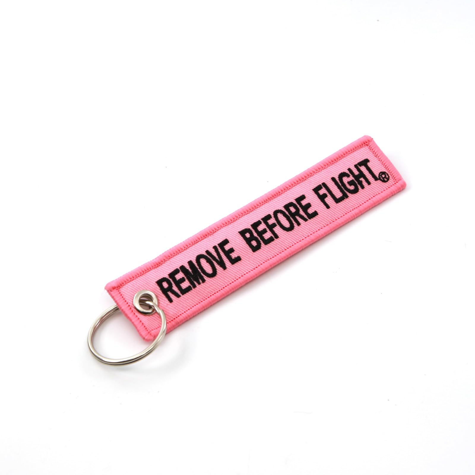 Rotary13B1 Remove Before Flight Keychain - Pink - Stainless Steel/Aluminum - 1"x5" - Model RBF1184