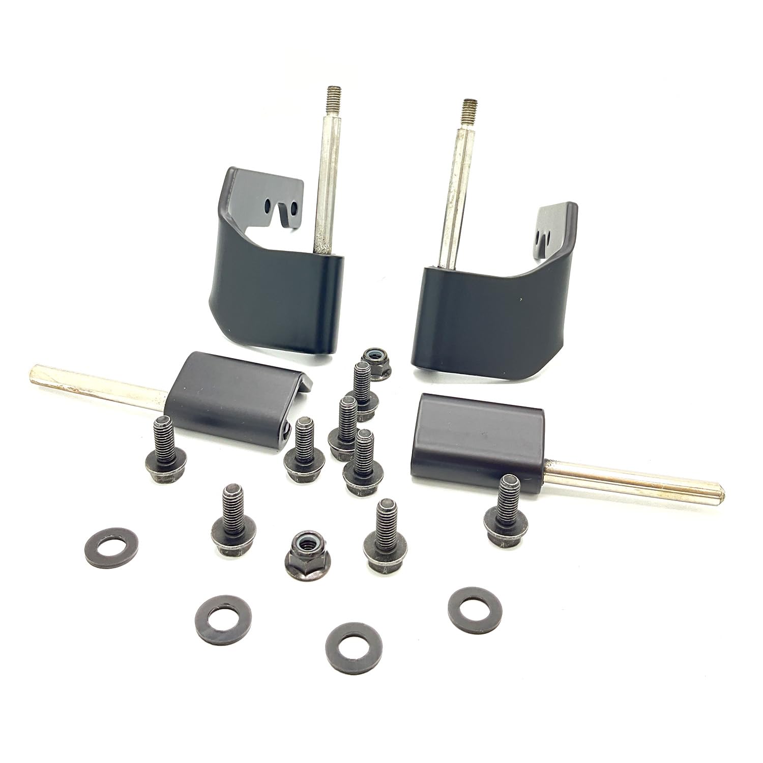 Polaris Ranger Hinge Service Hardware Kit, OEM Part 2207709, Black, Qty 1