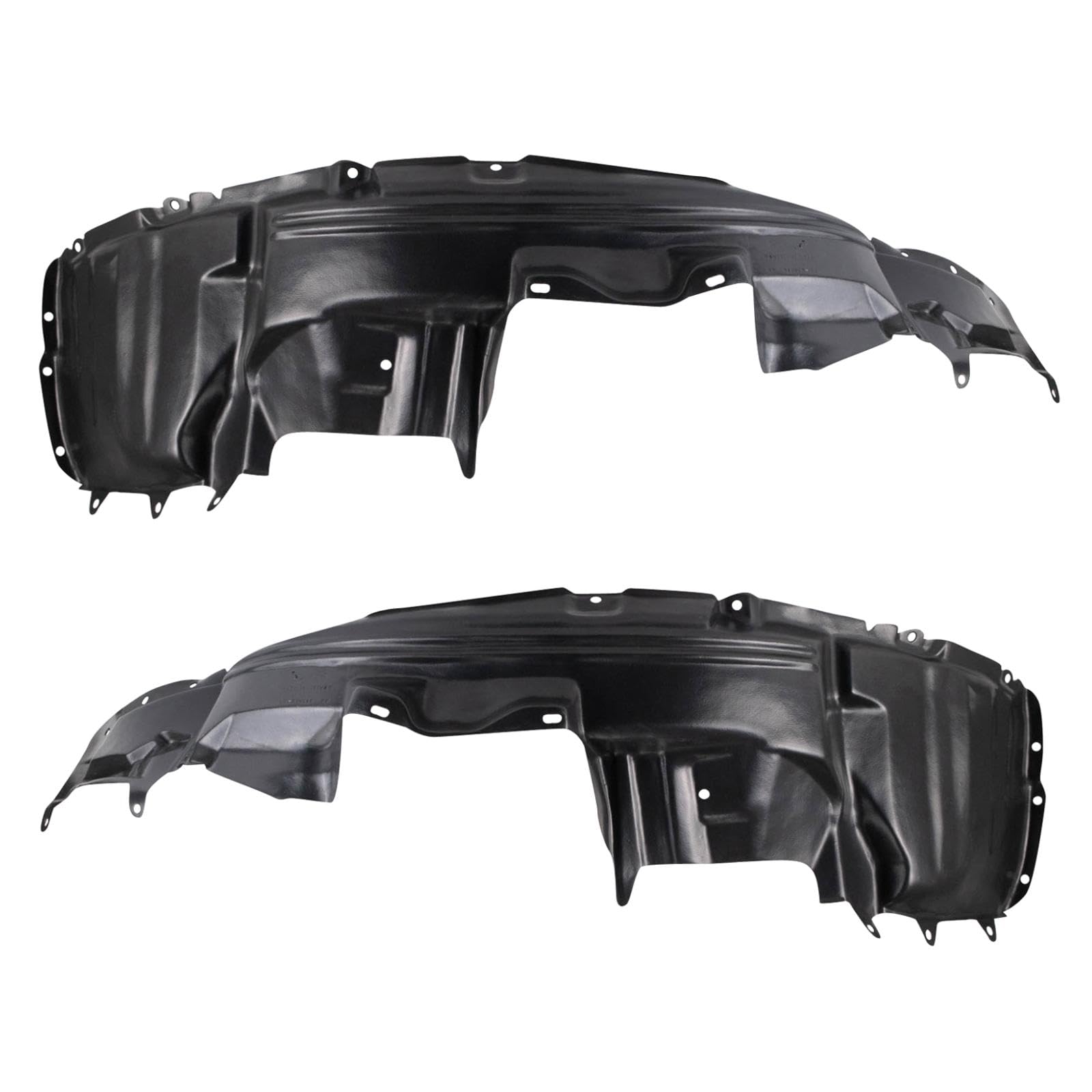 Trq Inner Fender Liner Set Compatible With 2003-2006 Mitsubishi Outlander Mi1248118 Mi1249118