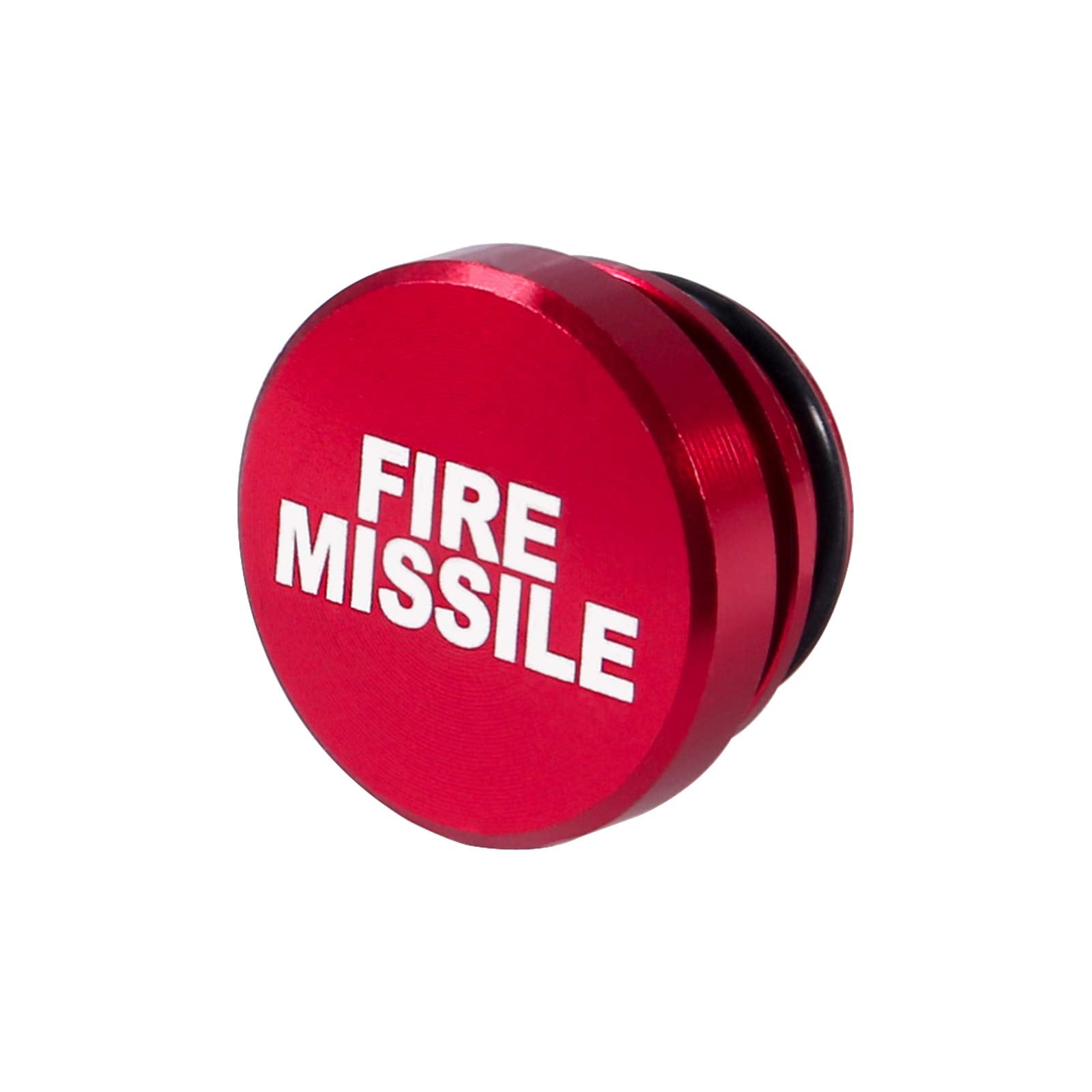 MELIFE Billet Aluminum Car Cigarette Lighter Plug Replacement, Red FIRE MISSILE, Universal Push Button for Most Vehicles, Model 5598299