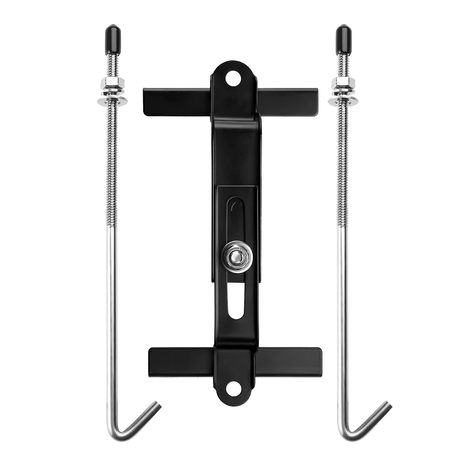 Aronova Adjustable Battery Hold Down,Universal Crossbar With 18-8 (304) Stainless Steel J Bolt Sets (12 Inch Bolts)