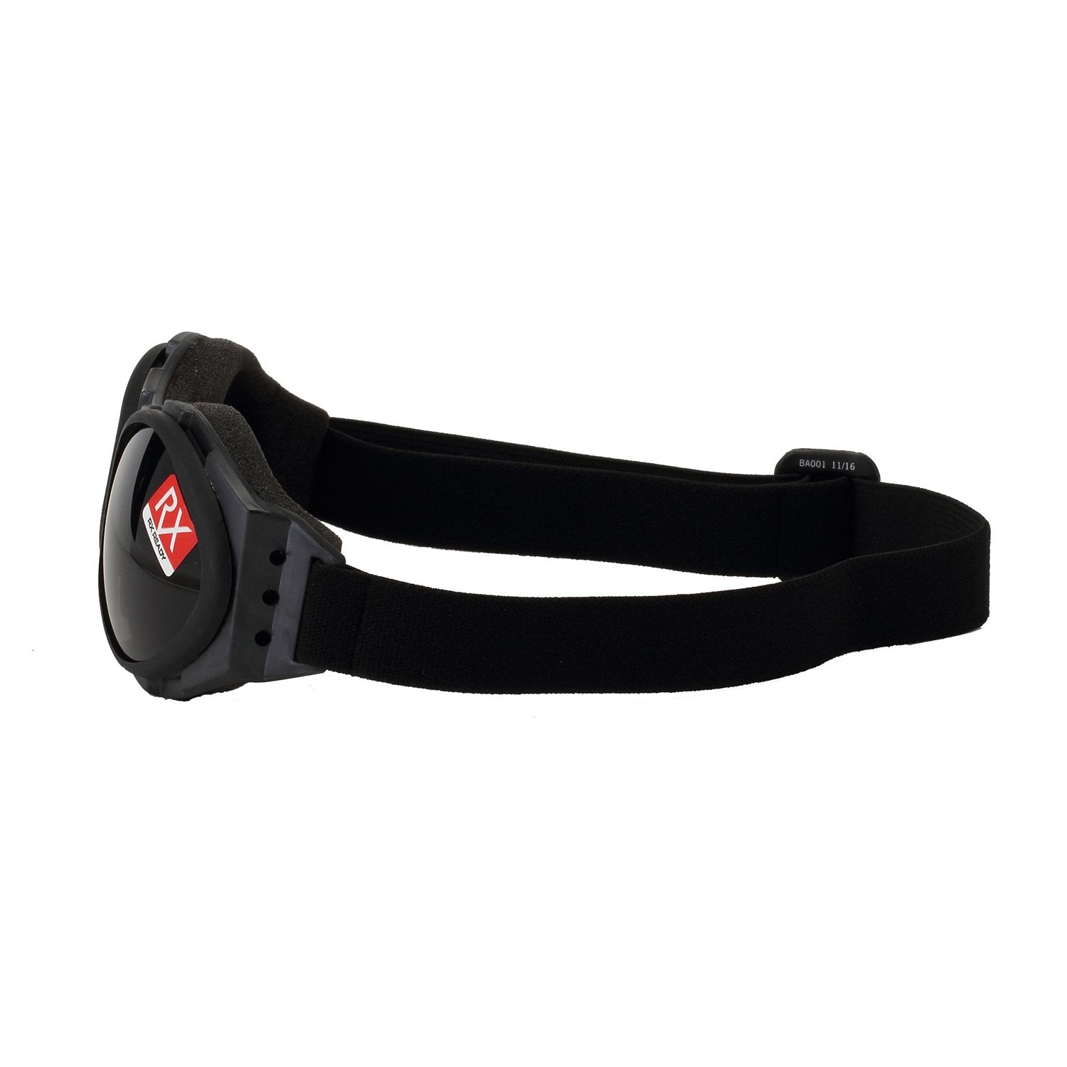 Bobster Ba001 Bugeye Goggles, Black Frame/Smoked Lens