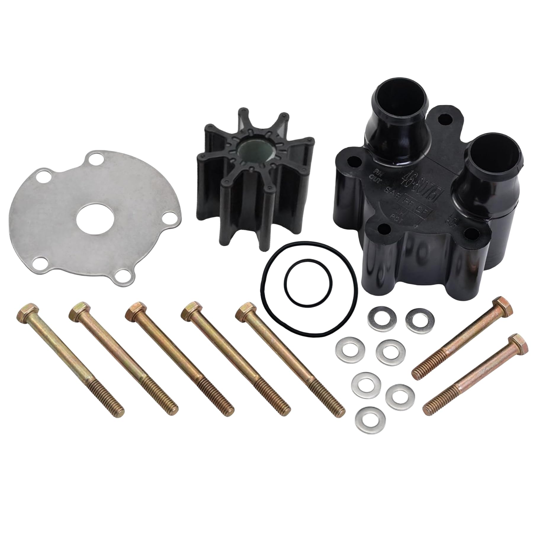 GHmarine 18-3150 Water Pump Impeller Kit with Plastic Housing Body for MerCruiser Alpha Bravo I II III GLM Boat Engines 46-80715
