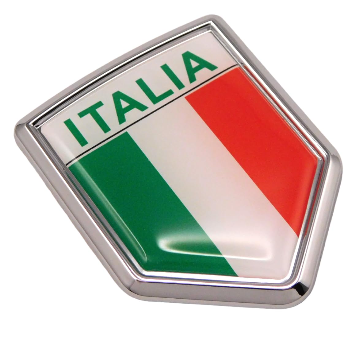 Car Chrome Decals Cbshd101A Italia Italy Italian Flag Car Chrome Emblem Decal 3D Sticker