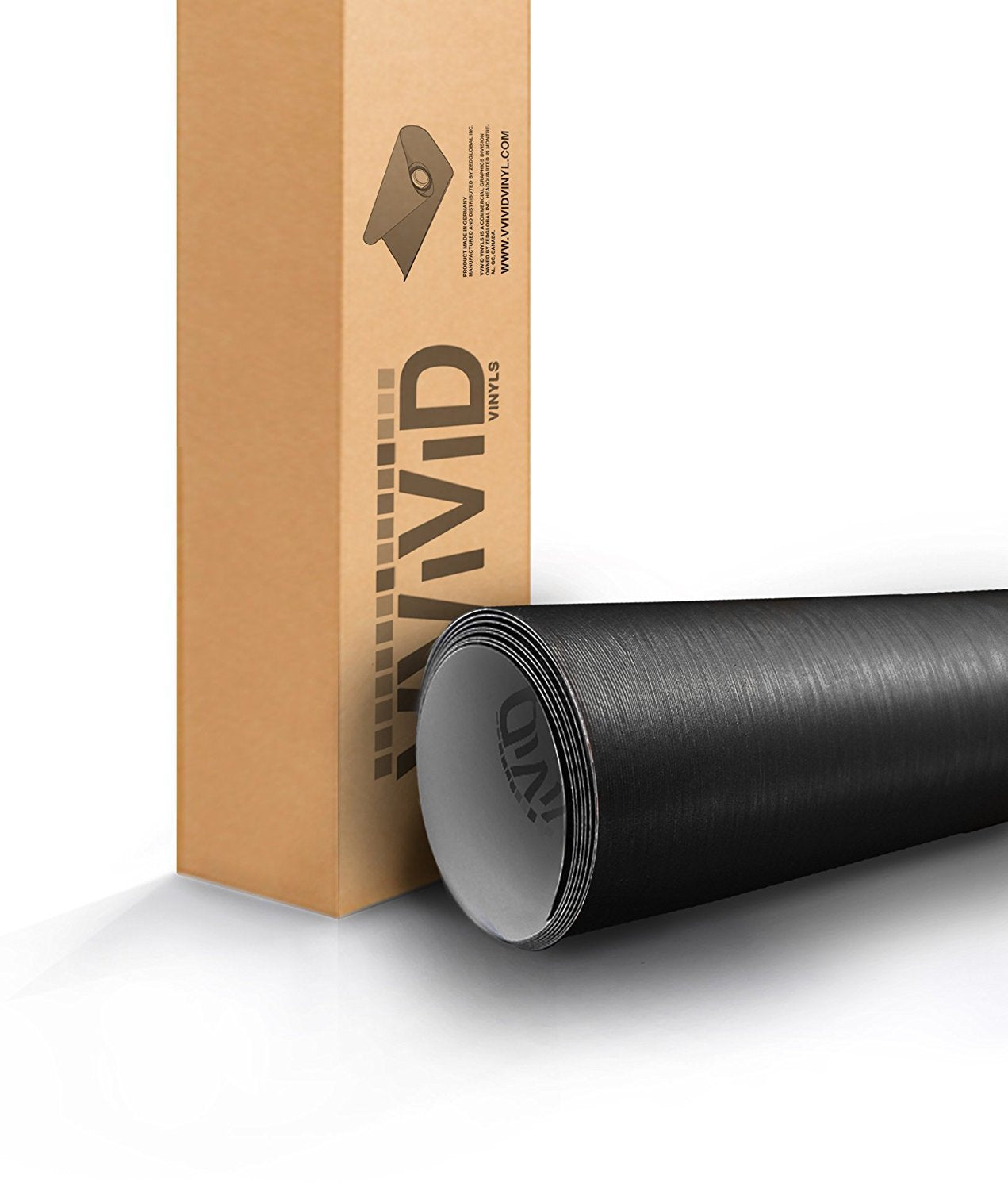 Vvivid Black Brushed Steel 5Ft X 6Ft Car Wrap Roll Sticker Vinyl With Air Release