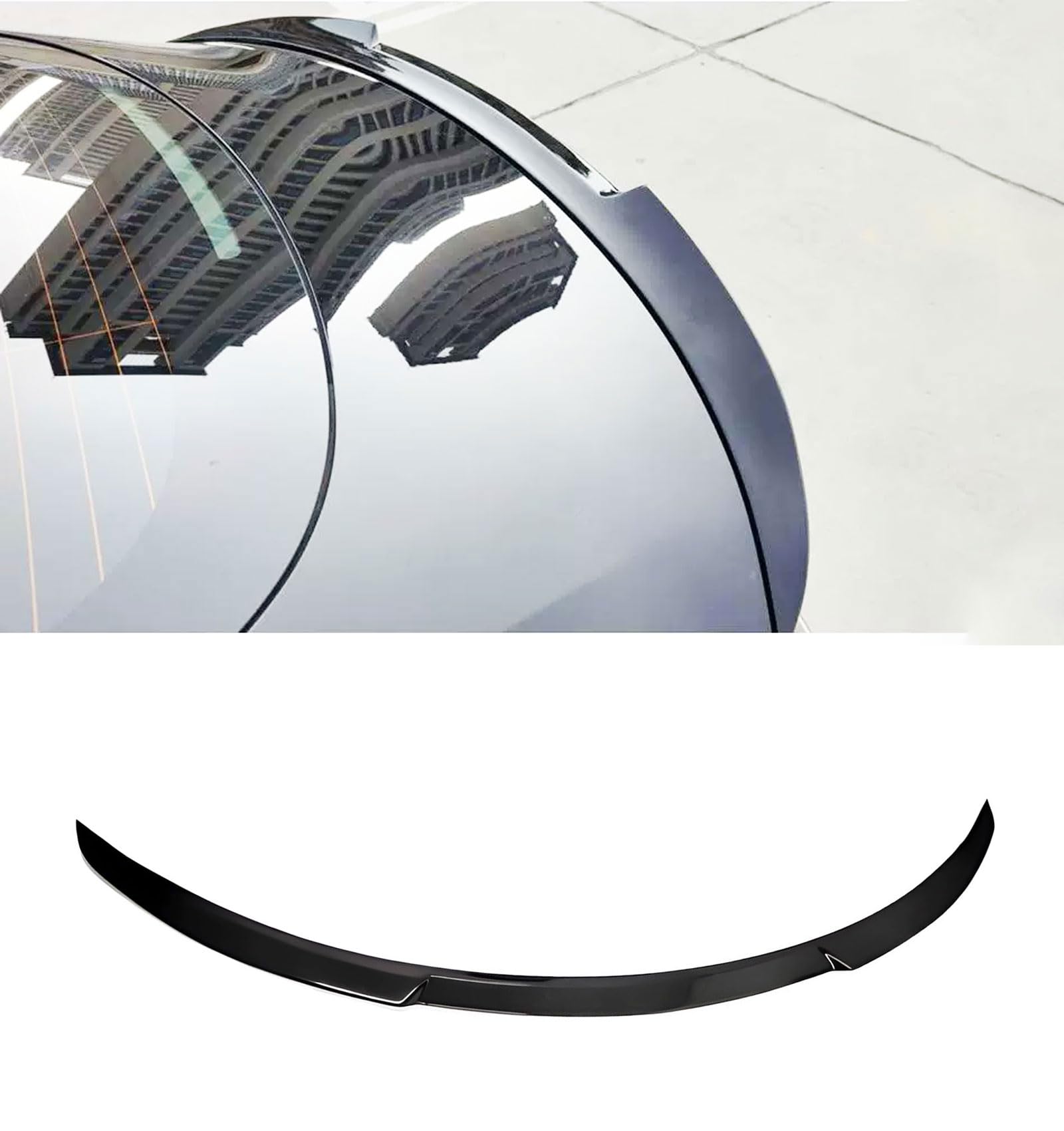 BDBO Spoiler for Tesla Model 3 Highland Only for 2024+ Wing Rear Spoiler Trunk Tail Rear Trunk Lid,M4 Style Glossy Black Perform