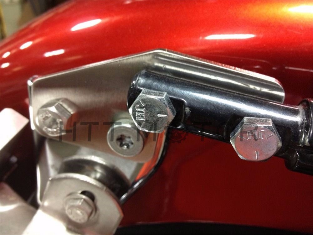 Httmt H1730- Stainless Bagger Fl Rear Fender Grab Bar Eliminator Brackets Compatible With Harley Touring