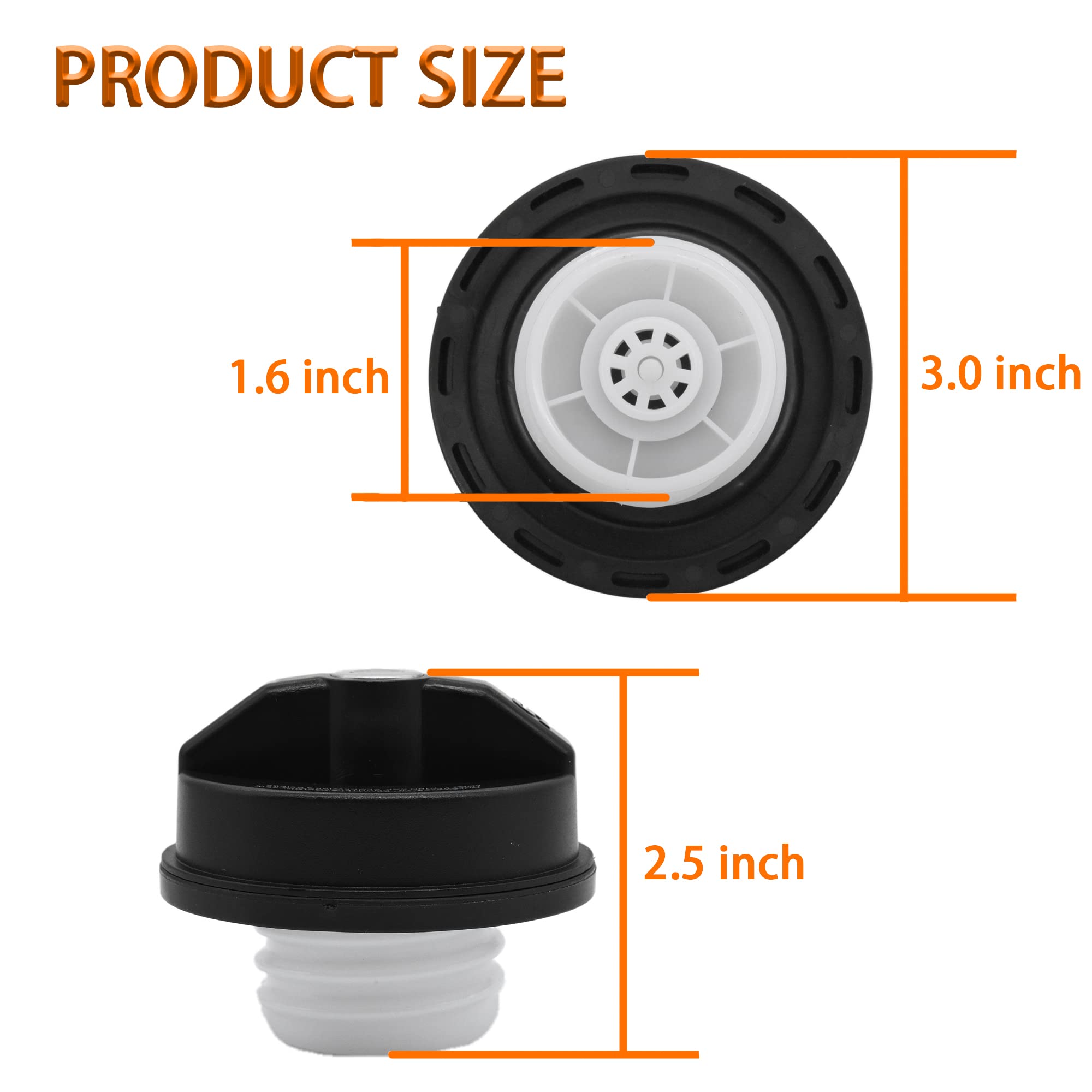 Fokes Locking Gas Cap, Lock Fuel Cap Compatible with 4Runner Tacoma Tundra Acura Honda CRV Infiniti Mazda Nissan Buick Cadillac