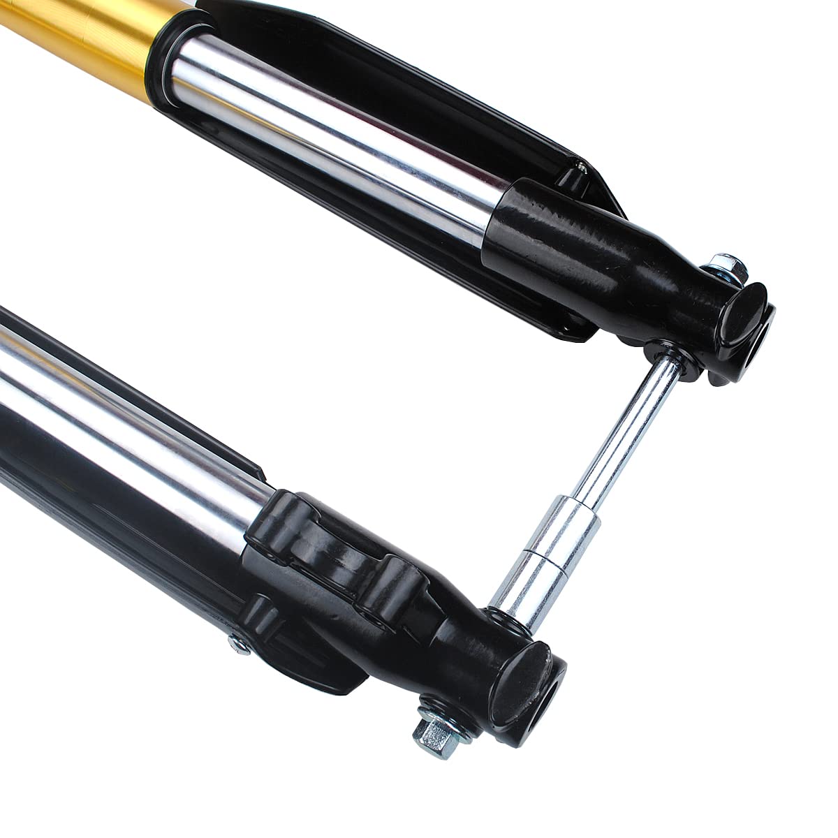 YLQYYH Motorcycle Front Shock Absorber 650mm Inverted Forks Golden for CRF50 XR SDG SSR Pit Bikes