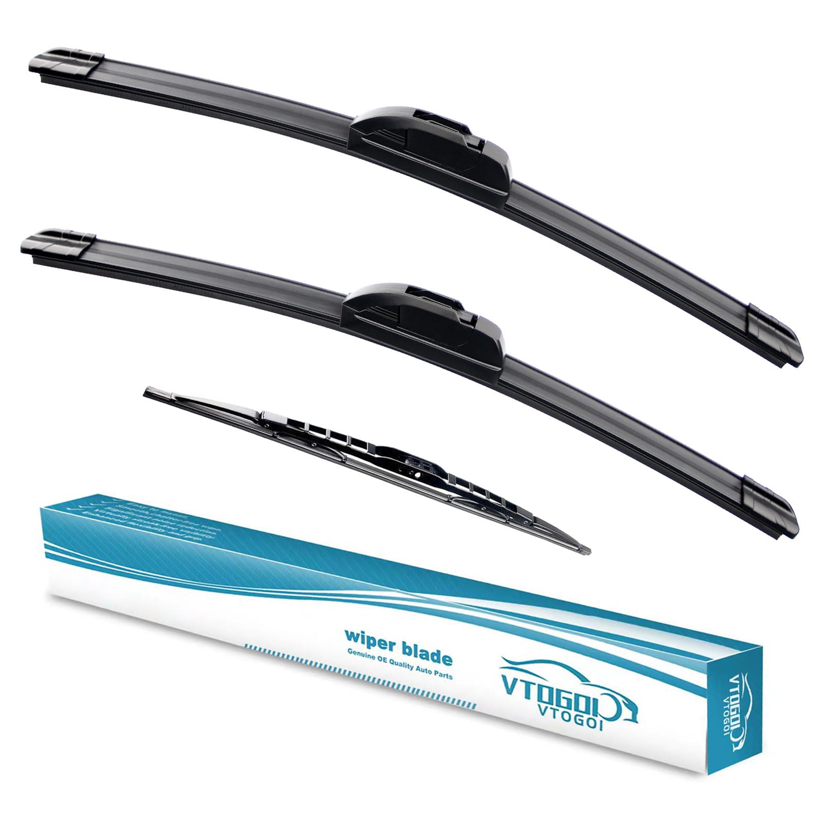 Vtogoi Wiper Blades With Rear Wiper Blades Set For Land Rover Lr4 2010-2016,Automotive Replacement Windshield Wiper Blades, That