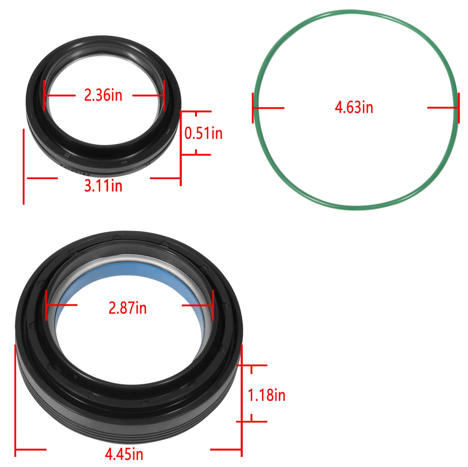 For Ford 1998 1999 2000 2001 2002 2003 2004 F250 F350 F450 F550,Superduty Dana 50 And 60,Front Axle Knuckle And Tube Seal Kit