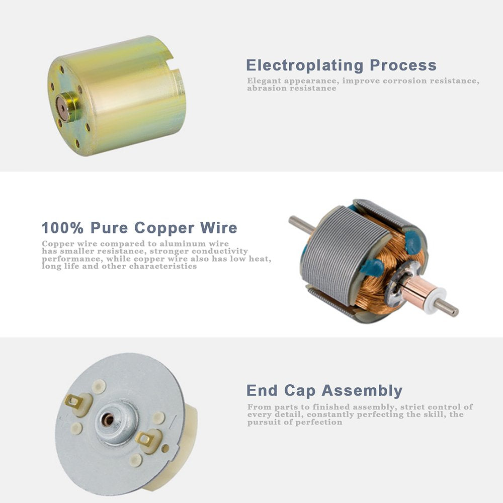 Greartisan Dc 24V 200Rpm Gear Motor High Torque Electric Micro Speed Reduction Geared Motor Centric Output Shaft 37Mm Diameter Gearbox