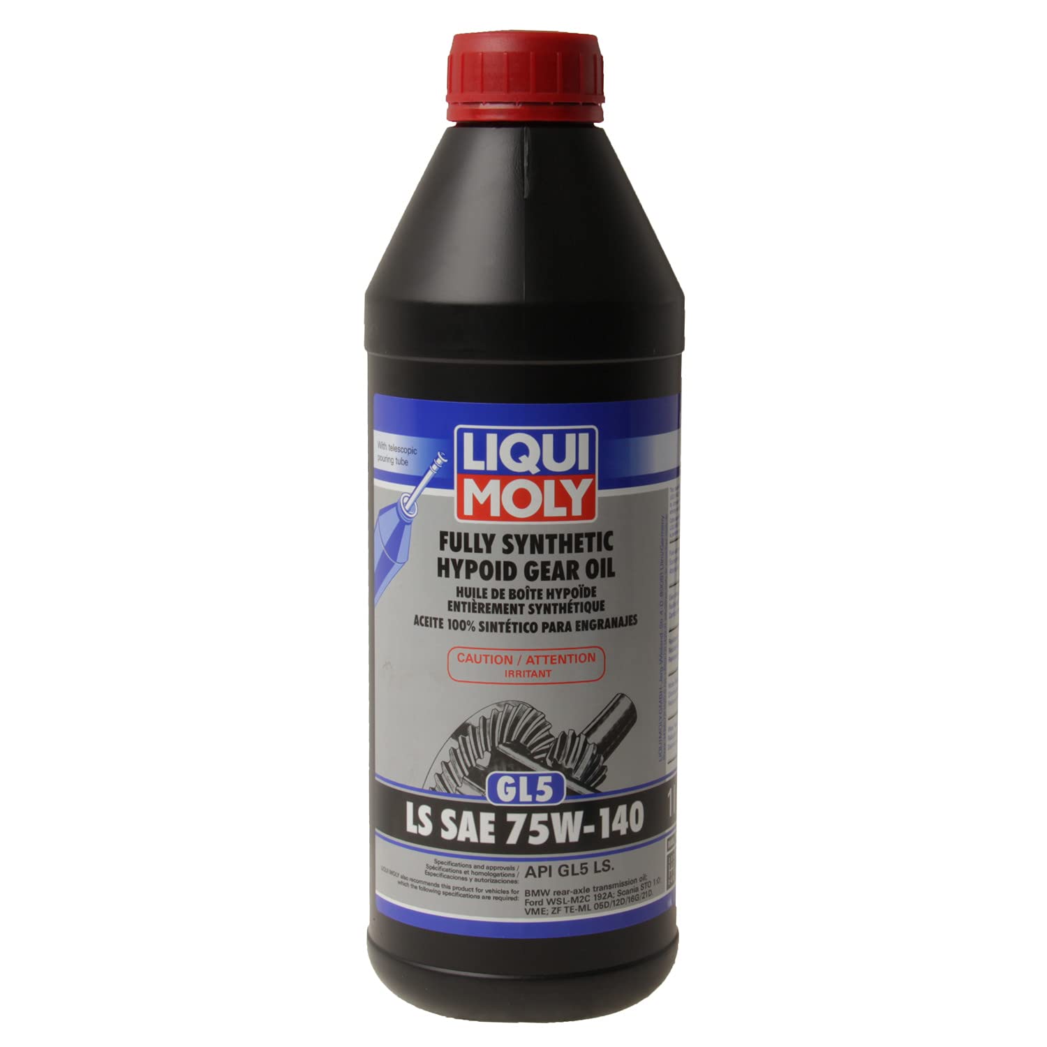 Liqui Moly 1L Fully Synthetic Hypoid Gear Oil (Gl5) Ls Sae 75W-140