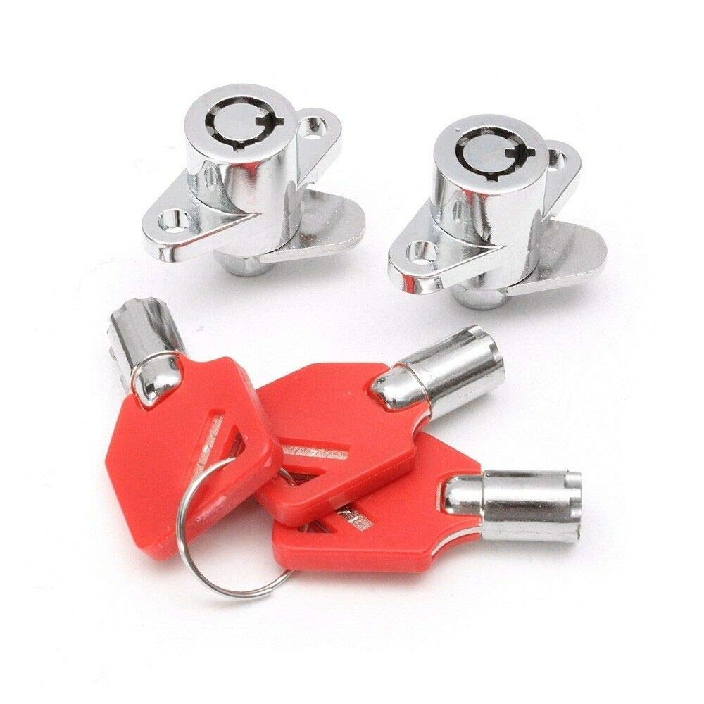 Hard Saddlebag Saddle Bag Lock Set For Harley Davidson Touring Electra Glide+Road Glide+Street Glide+Road King+Ultra Glide 1993-2013 Includes 3 Keys