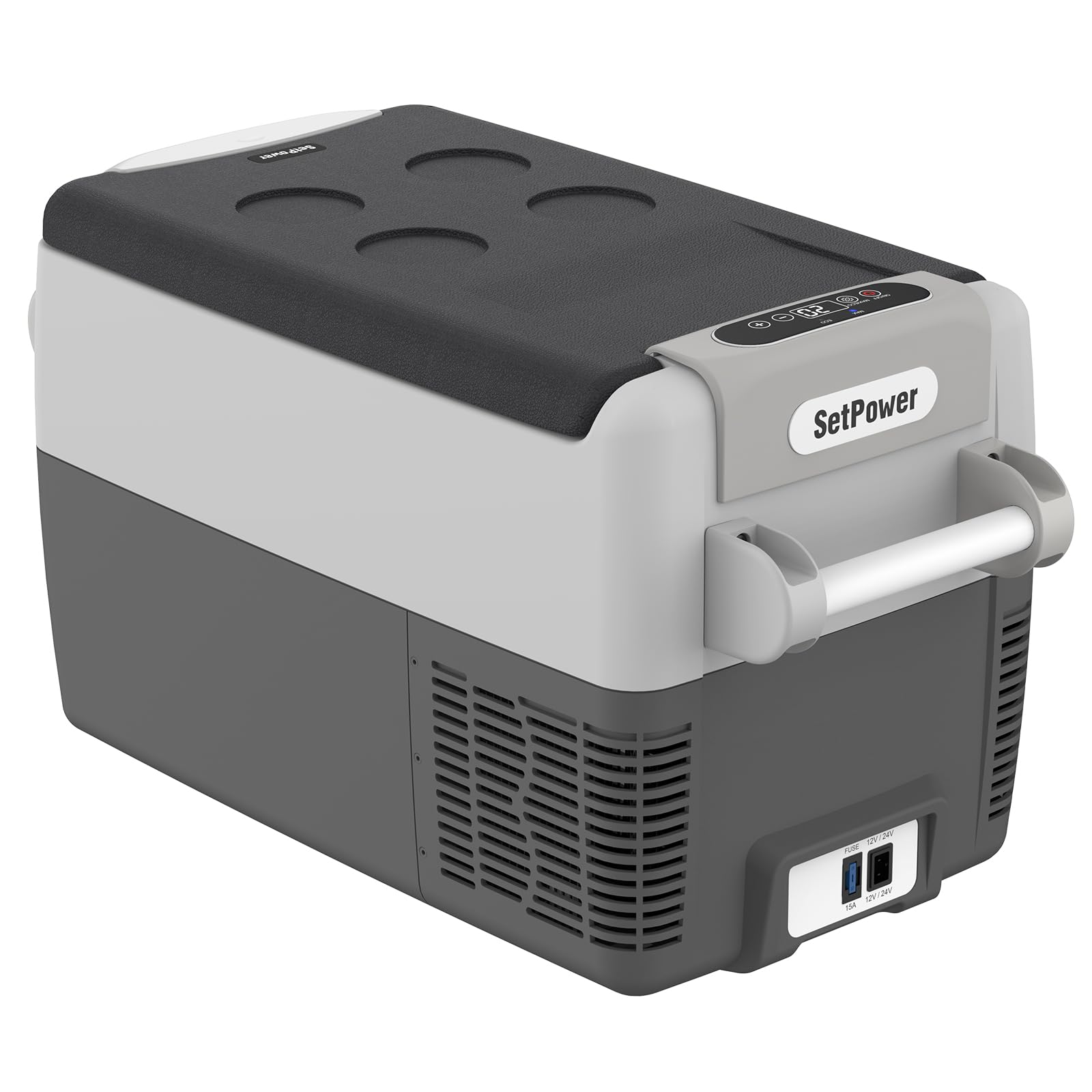 Setpower Aj30 Portable Refrigerator,Portable Freezer,32 Quart Electric Cooler,Car Refrigerator,12/24V Dc Cable & 110/240V Ac,Car