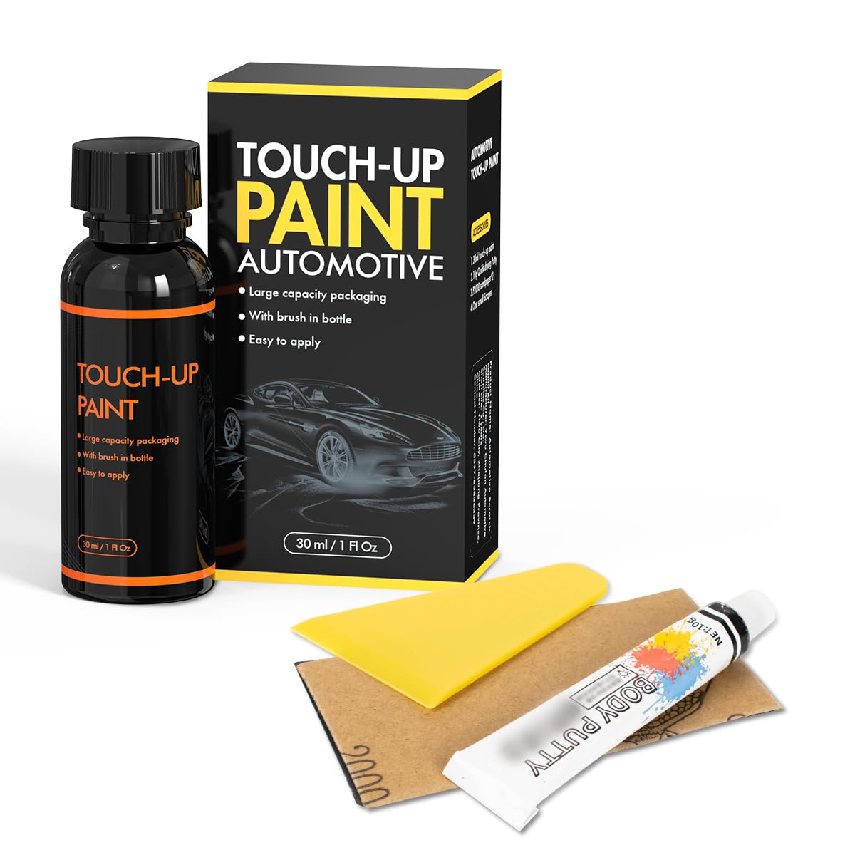 XTryfun WW8 Quart White Touch Up Paint Kit for Hyundai - 1 Fl Oz, Quick Scratch Repair for Tucson/Elantra/Santa Fe/Sonata