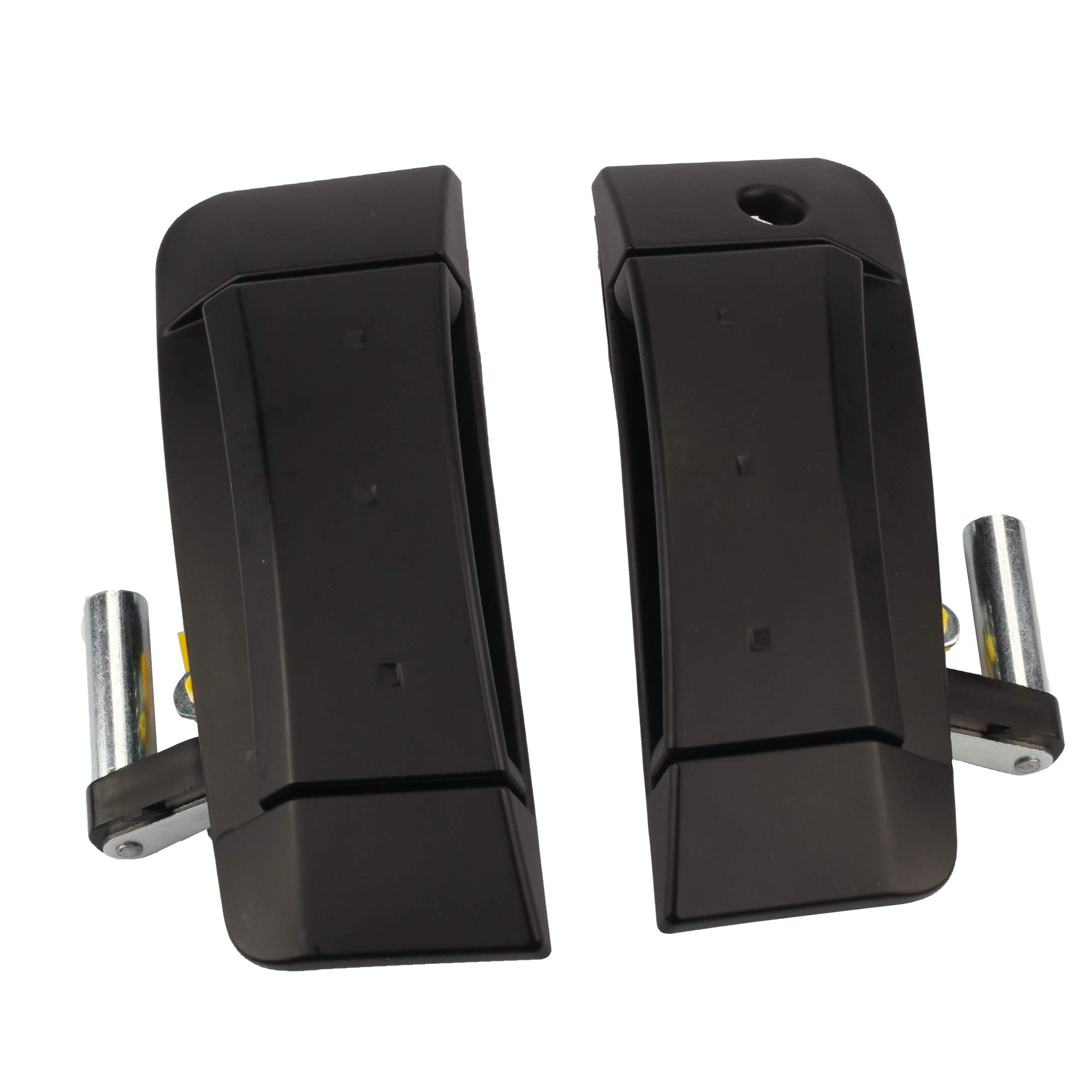 Dasbecan 1 Pair Left Driver And Right Passenger Side Exterior Door Handle Kit Replacement Compatible With Nissan 350Z 2003-2009 Replaces# 80607-Cd41E 80607-Cd400 (Black)