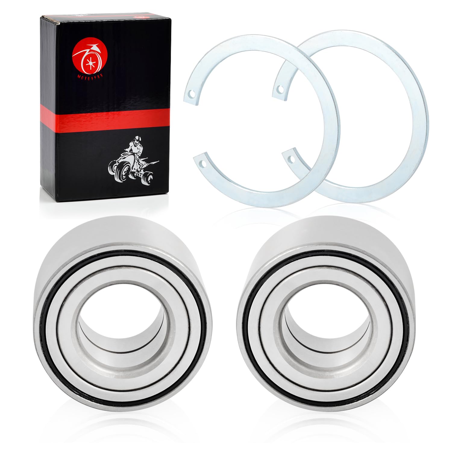 Front wheel Bearings & Circlip For HONDA Rancher 420 TRX420 Foreman 500 520 TRX500 TRX520 2014-2024 91051-HR3-A21 27x55x32mm Bea