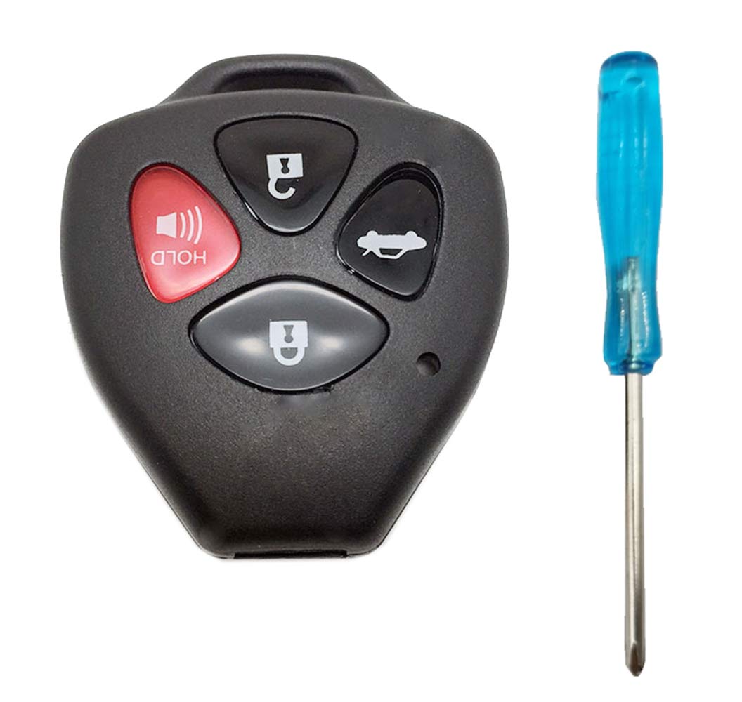 Upgraded Replacement Key Fob Cover Shell Fit For Toyota 2008-2013 Avalon / 2007-2011 Camry / 2008-2012 Corolla / 2009-2014 Venza