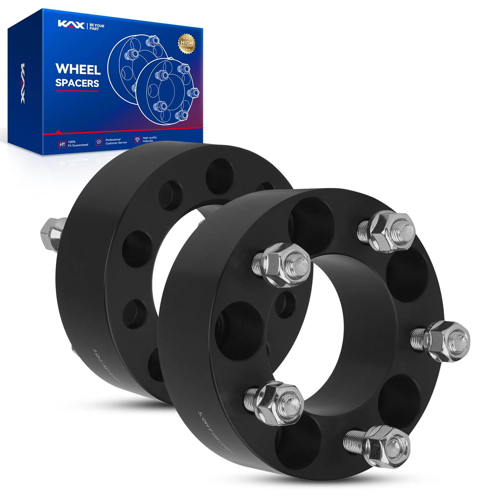 Kax 5X4.5 Wheel Spacers,2 Inch 5 Lug Centric Wheel Spacers Fit For Caliber, Avenger, Sebring With M12X1.5 Studs 82.5Mm Hub Bore,