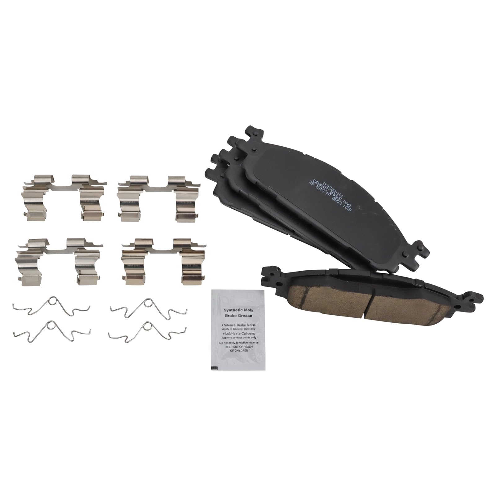TRQ Front Brake Pads Ceramic Compatible with 2011-2019 Ford Explorer 2009-2019 Flex 2010-2019 Taurus 2009-2012 Lincoln MKS MKT