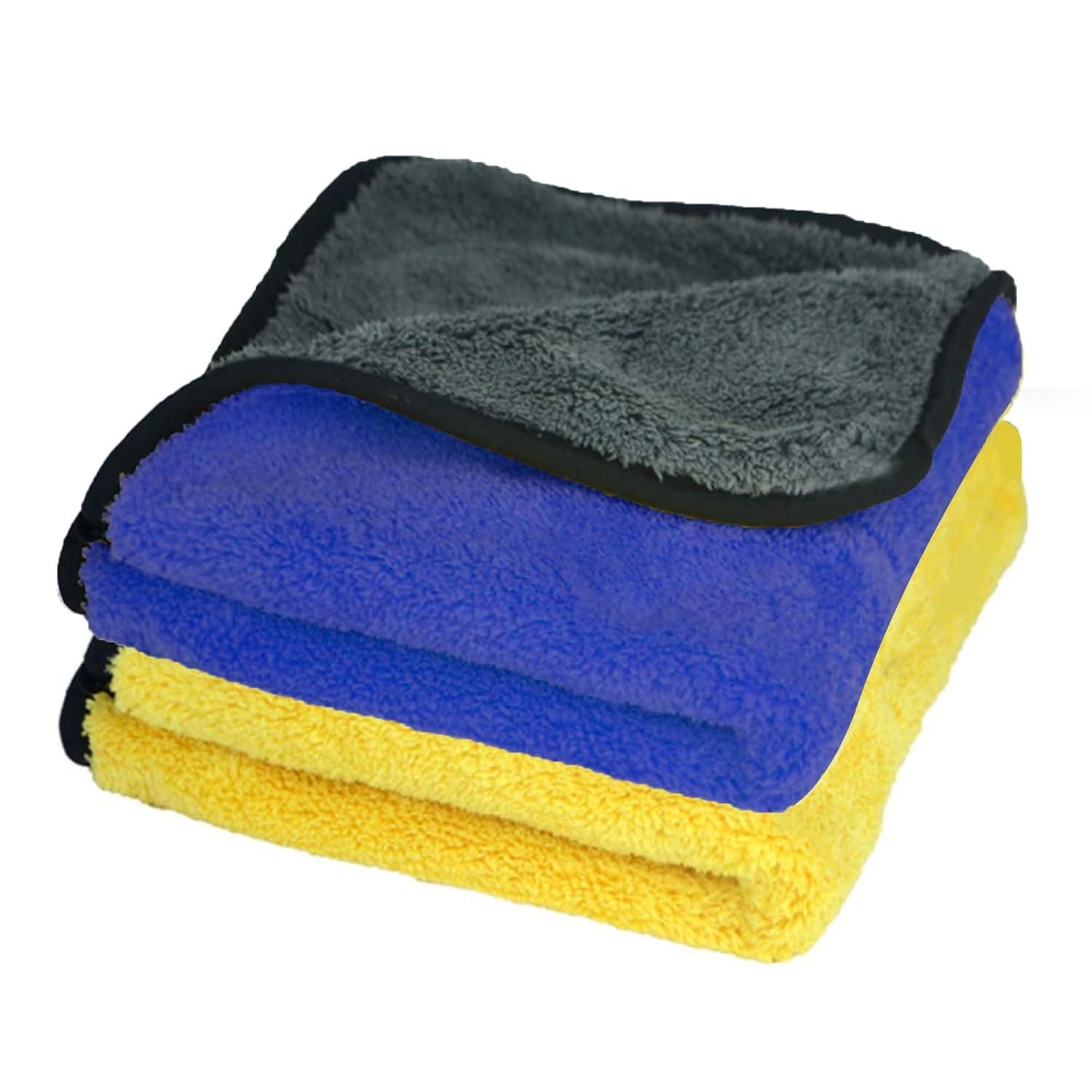 Reddune Multipurpose Microfiber Cleaning Towel, 800 GSM, Highly Absorbent, Multicolour, for Vehicles, Bikes, Cars, Glass, Kitche