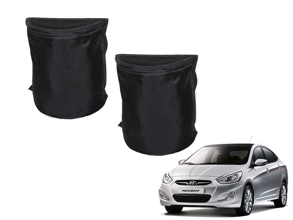 Kozdiko Semi Cylindrical Car Dustbin Set of 2 Pcs for Hyundai Accent
