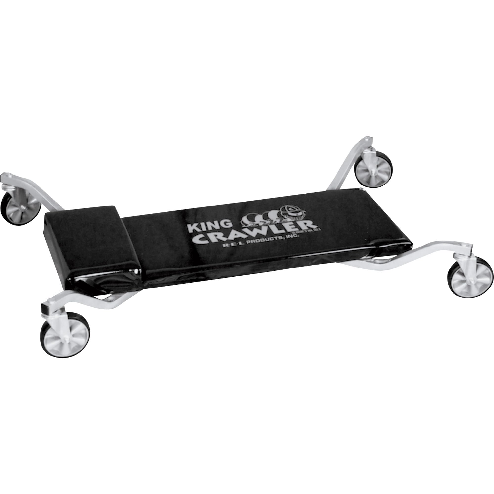 Traxion 1-200 King Crawler Rolling Automotive Mechanic Creeper W/All-Terrain 5'' Casters,Black